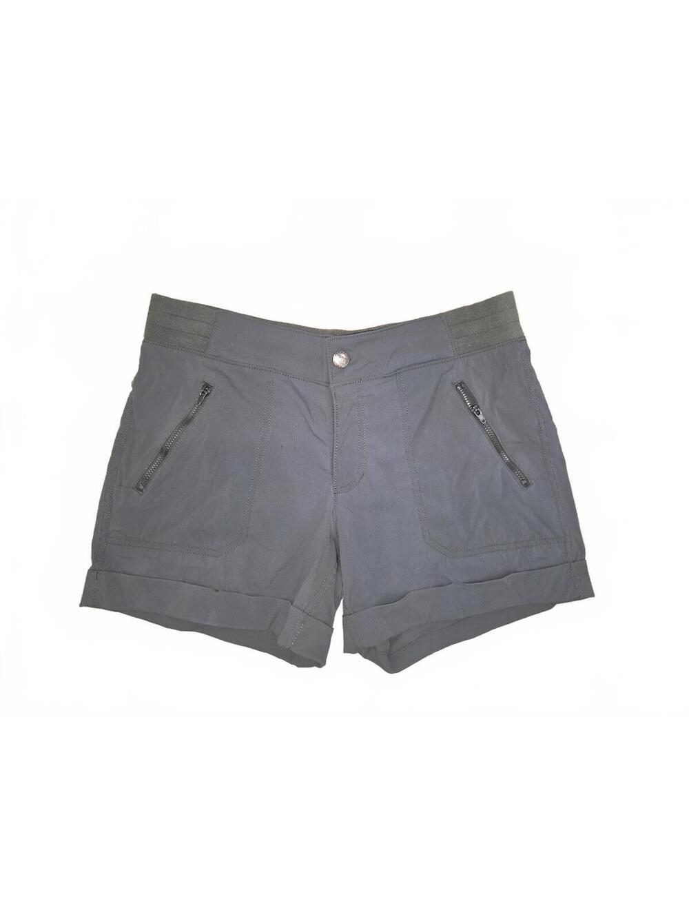 Tangerine Olive Green Zipper Pocket Athletic Utility Shorts Size M